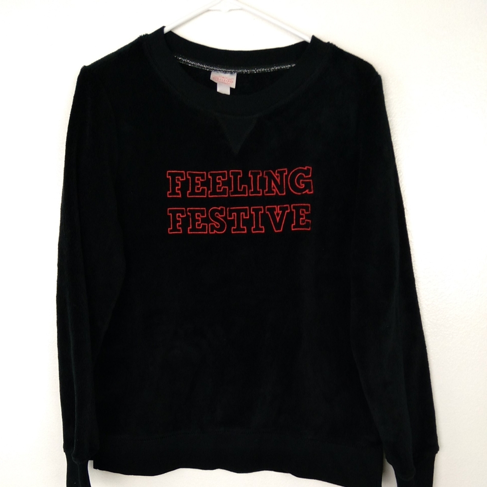 Wondershop Pajamas Plush Sweatshirt Safari Animals Shorts Christmas Medium Sleep